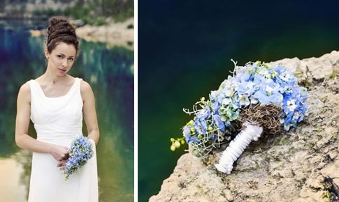 Bukiet ślubny inspirowany Grecją