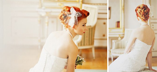 Fryzura i makijaż w stylu vintage - niebanalna ślubna stylizacja Panny Młodej Fryzura i makijaż w stylu vintage - niebanalna ślubna stylizacja Panny Młodej