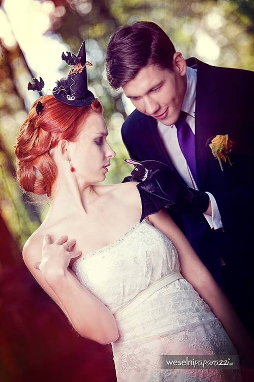 Halloween: pomysł na ślubną sesję zdjęciową Halloween: pomysł na ślubną sesję zdjęciową