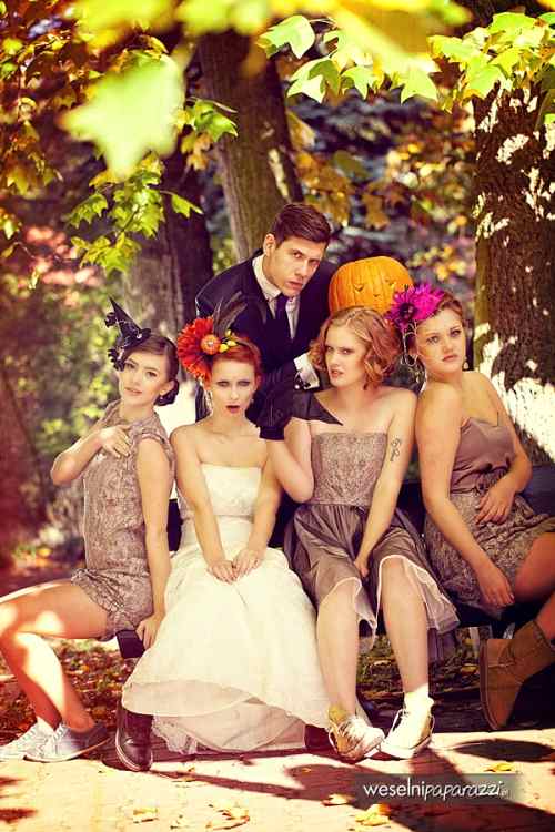 Halloween: pomysł na ślubną sesję zdjęciową Halloween: pomysł na ślubną sesję zdjęciową