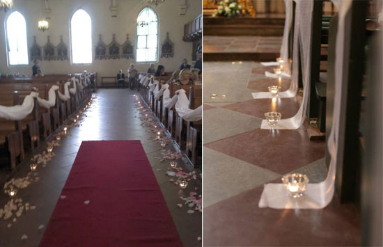 Pomysły na dekoracje kościoła i sali weselnej