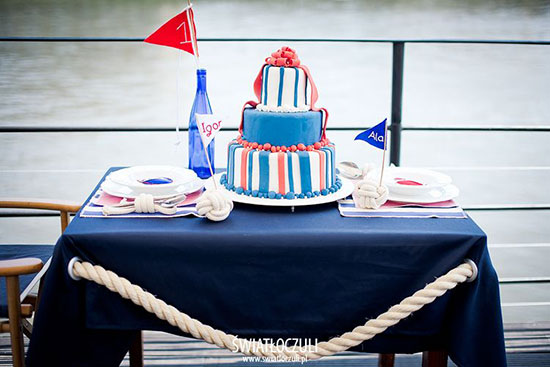 Ślub w stylu marynarskim - inspiracje i dekoracje ślubne