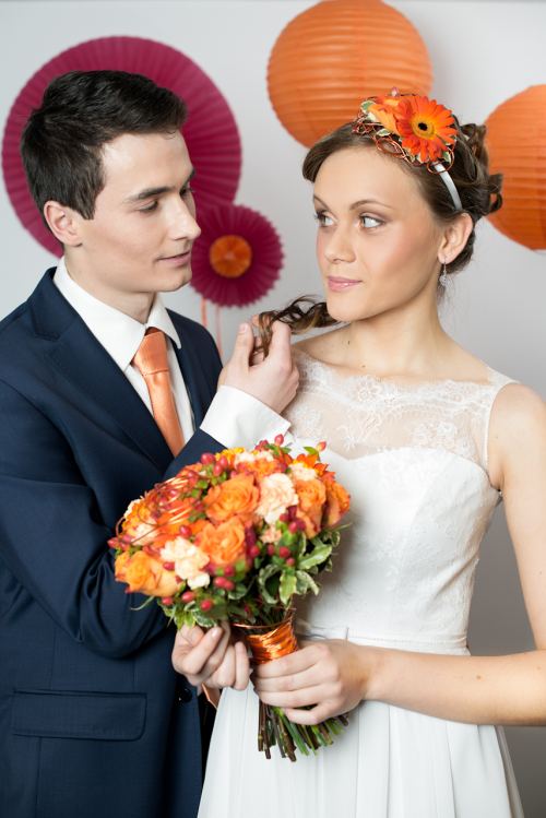 Walentynkowy ślub - inspiracje na Święto Zakochanych - sesja zdjęciowa